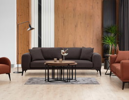 Atelier Del Sofa Kenzo 3 - Sofá de 3 plazas Gris